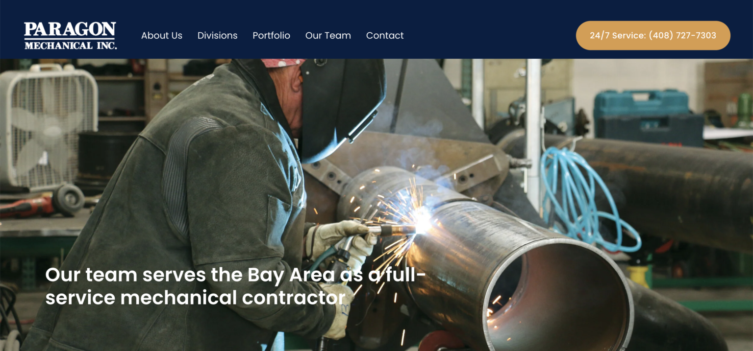 Example of best HVAC web design from The HVAC Digital, the best web design agency for HVAC companies